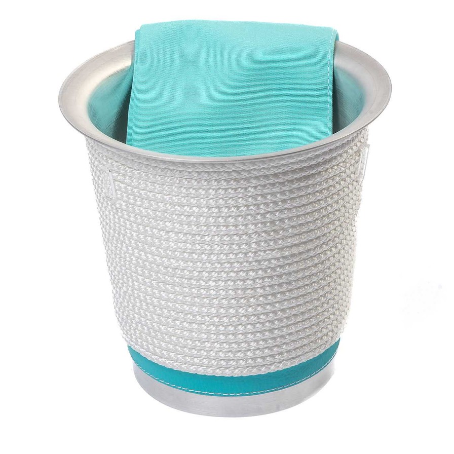 Arts De La Table Marricreo Seaux A Glace Et Seaux A Vin | Glacette Turquoise Et Blanche