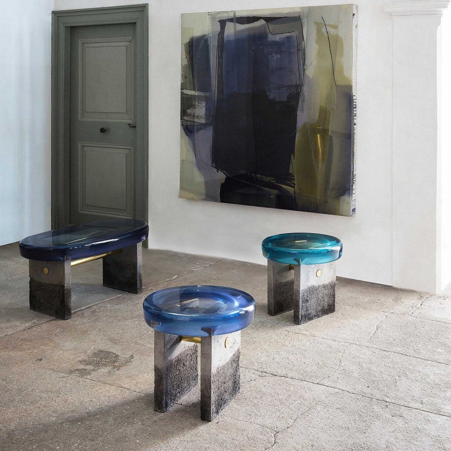 Mobilier Draga & Aurel Bancs | Banc Golia Bleu Clair