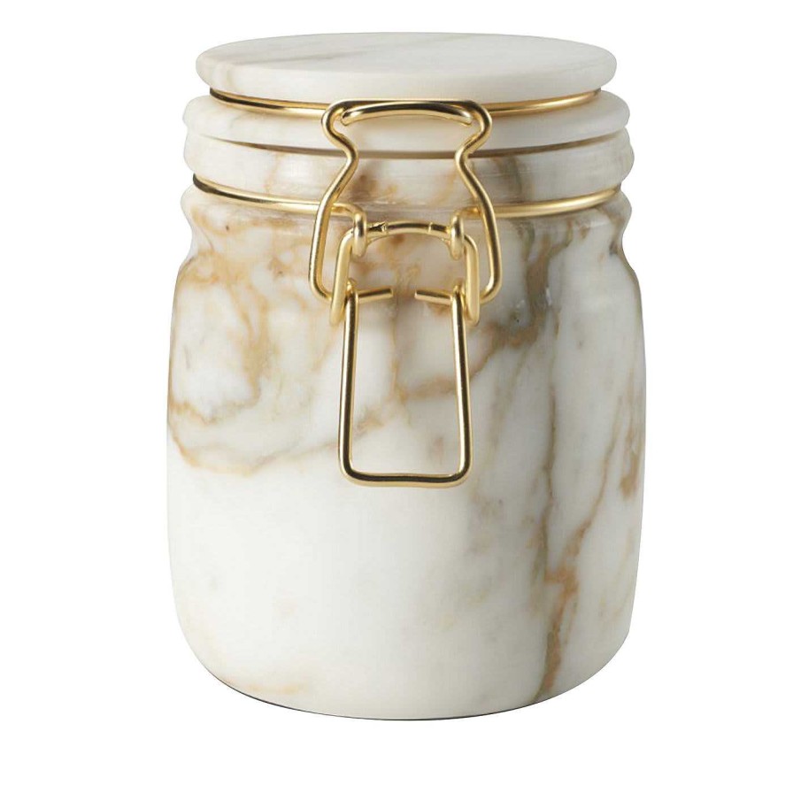 Arts De La Table Editions Milano Bocaux | Miss Marble Jar En Marbre Calacatta Par Lorenza Bozzoli