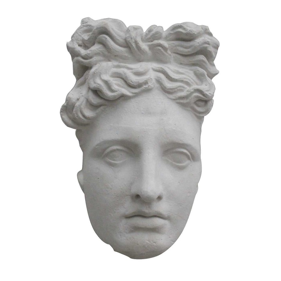 Decoration Galleria Romanelli Sculptures Decoratives | Masque D'Apollon Sculpture En Platre