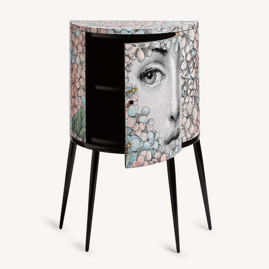 Mobilier Fornasetti Armoires | Petit Meuble Courbe Ortensia