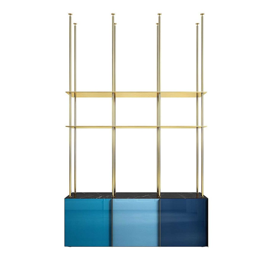 Mobilier Filippo Carandini Bibliotheques | Bibliotheque 01 Bleu