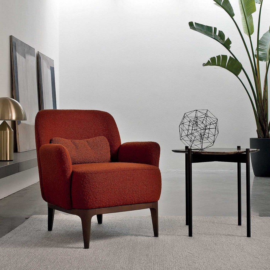 Mobilier CTS Salotti Fauteuils | Fauteuil Rouge Margot De Marconato & Zappa