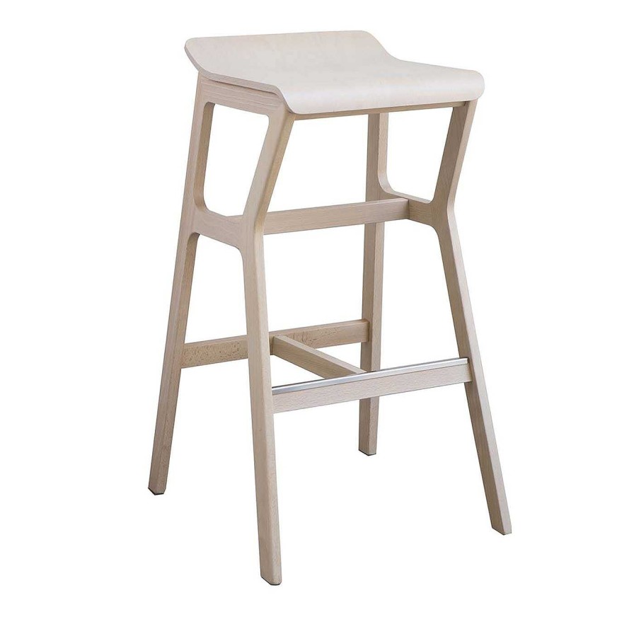 Mobilier TrabA' Tabourets De Bar | Tabouret Blanc Nhino D'Emilio Nanni