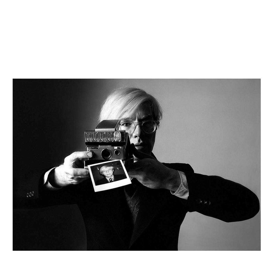 Art Oliviero Toscani L'Art Du Portrait | Andy Warhol Con Polaroid 1975 Photographie