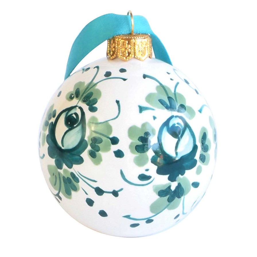 Decoration Ceramiche Santalucia Decorations De Vacances | Decoration De Noel A Fleurs Turquoise #2