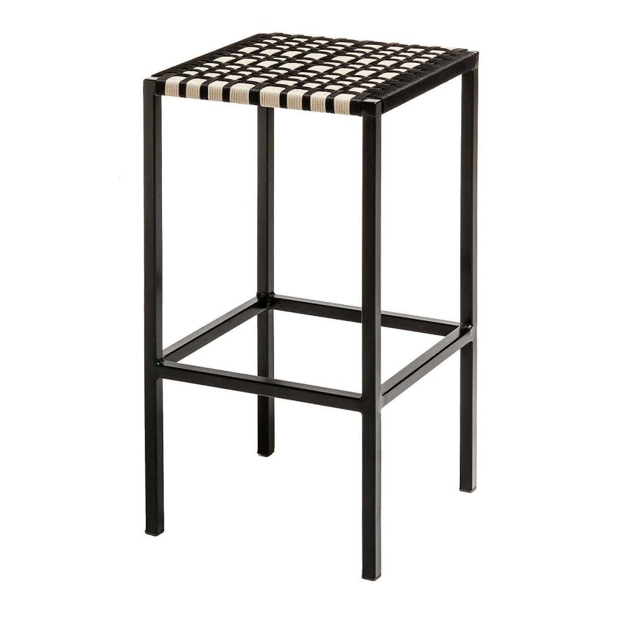 Mobilier Nodo Tabourets De Bar | Tabouret Aldo Noir/Beige