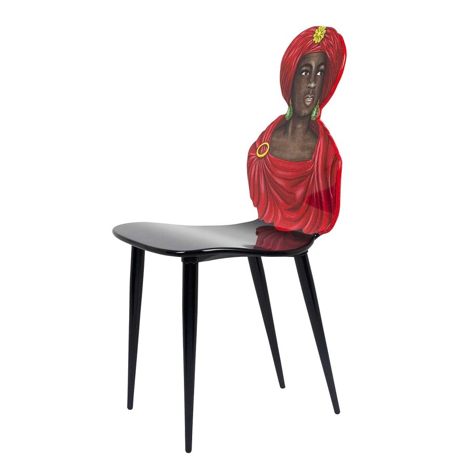 Mobilier Fornasetti Chaises | Chaise Rouge Moro