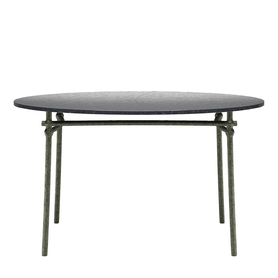 Mobilier Dante Negro Tables D'Exterieur | Table De Salle A Manger Ronde Bambusae Par Zanellato/Bortotto