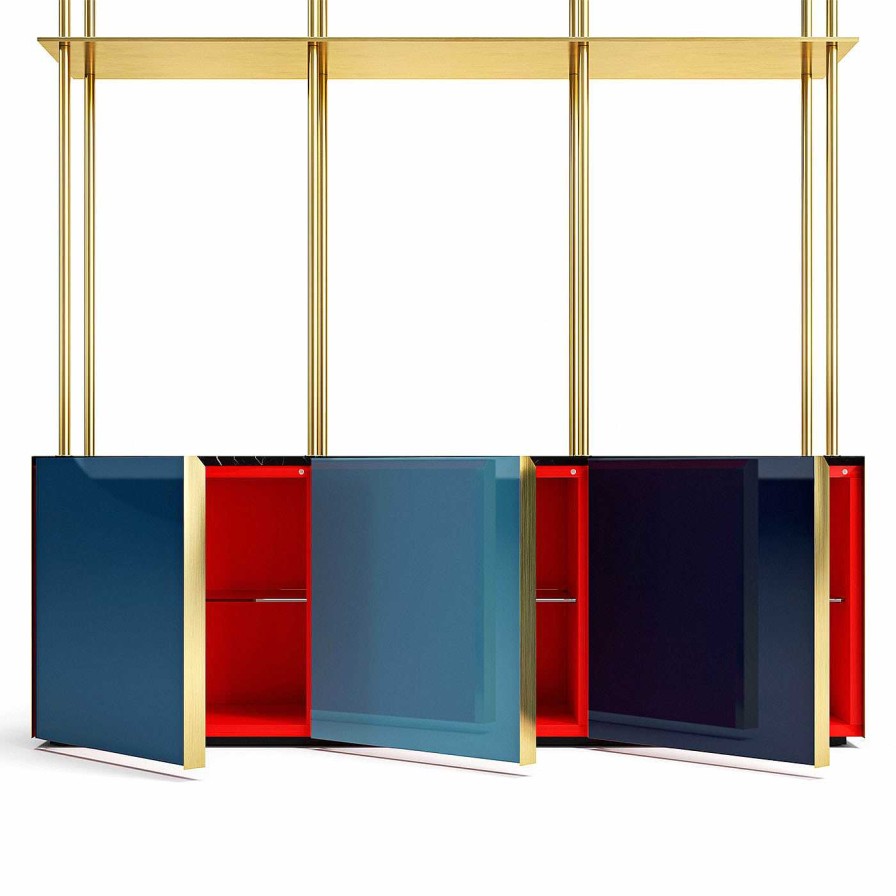 Mobilier Filippo Carandini Bibliotheques | Bibliotheque 01 Bleu