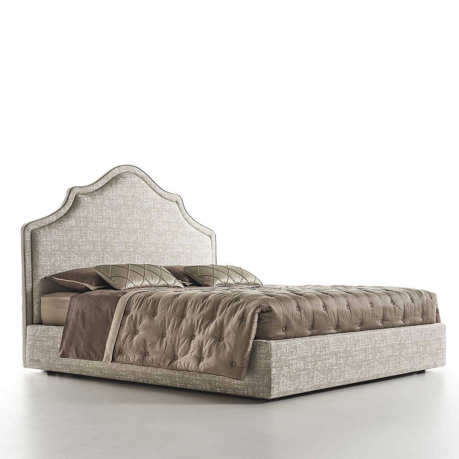 Mobilier Bedding Atelier Lits | Alan Melange Taupe Lit Double