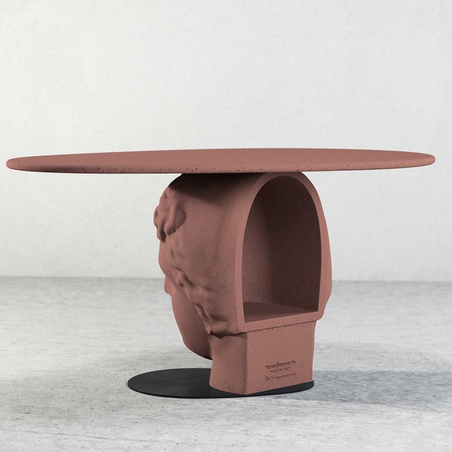 Mobilier Forma & Cemento Tables A Cafe | Betti Red Brick Coffee Table Ii By Marialaura Rossiello Irvine