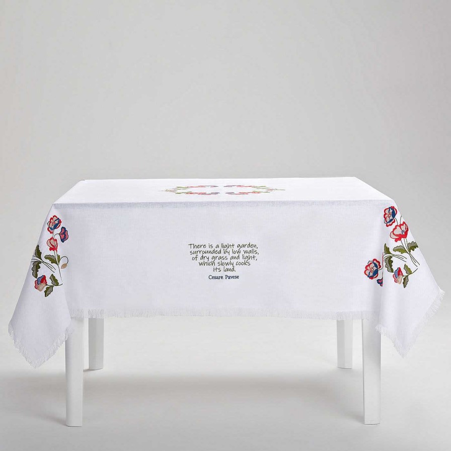 Arts De La Table Cibelle Nappes | Nappe Carree Blanche Gioia