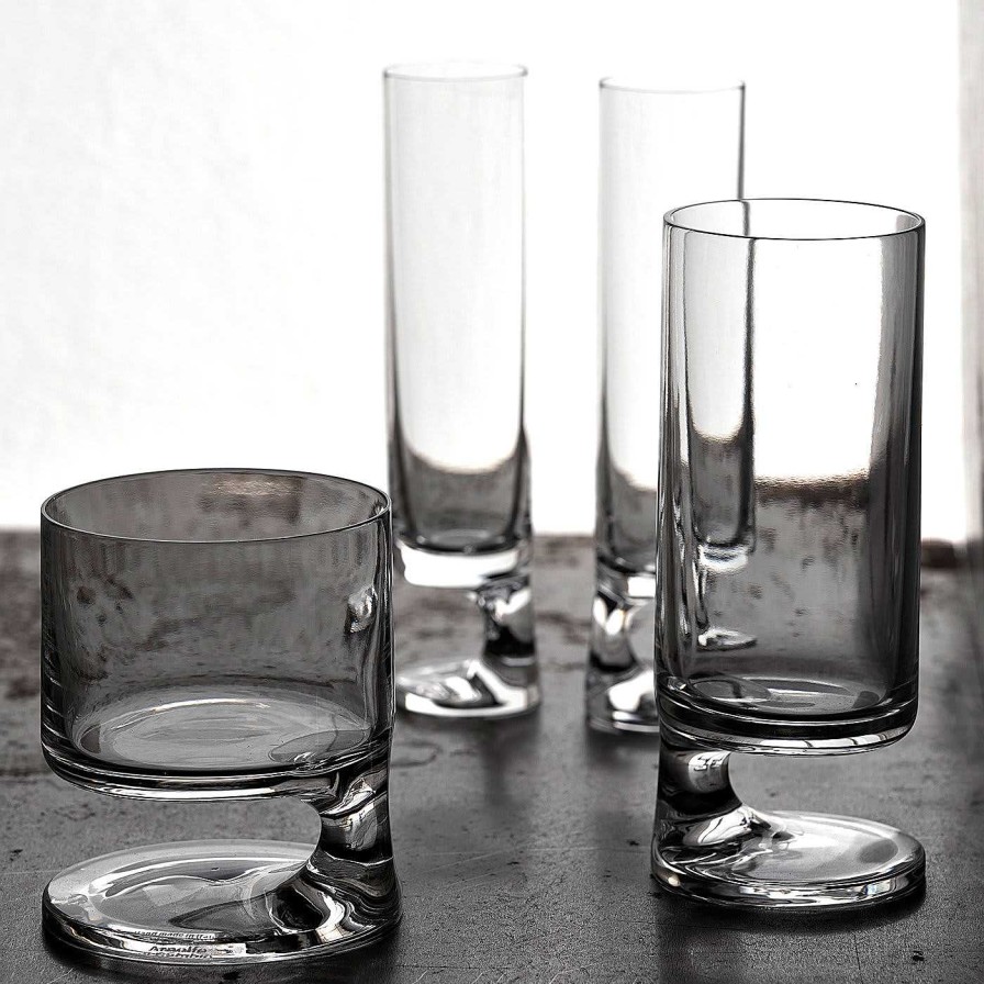 Arts De La Table Arnolfo di Cambio Verres Et Gobelets | Ensemble De 2 Verres A Eau Smoke De Joe Colombo