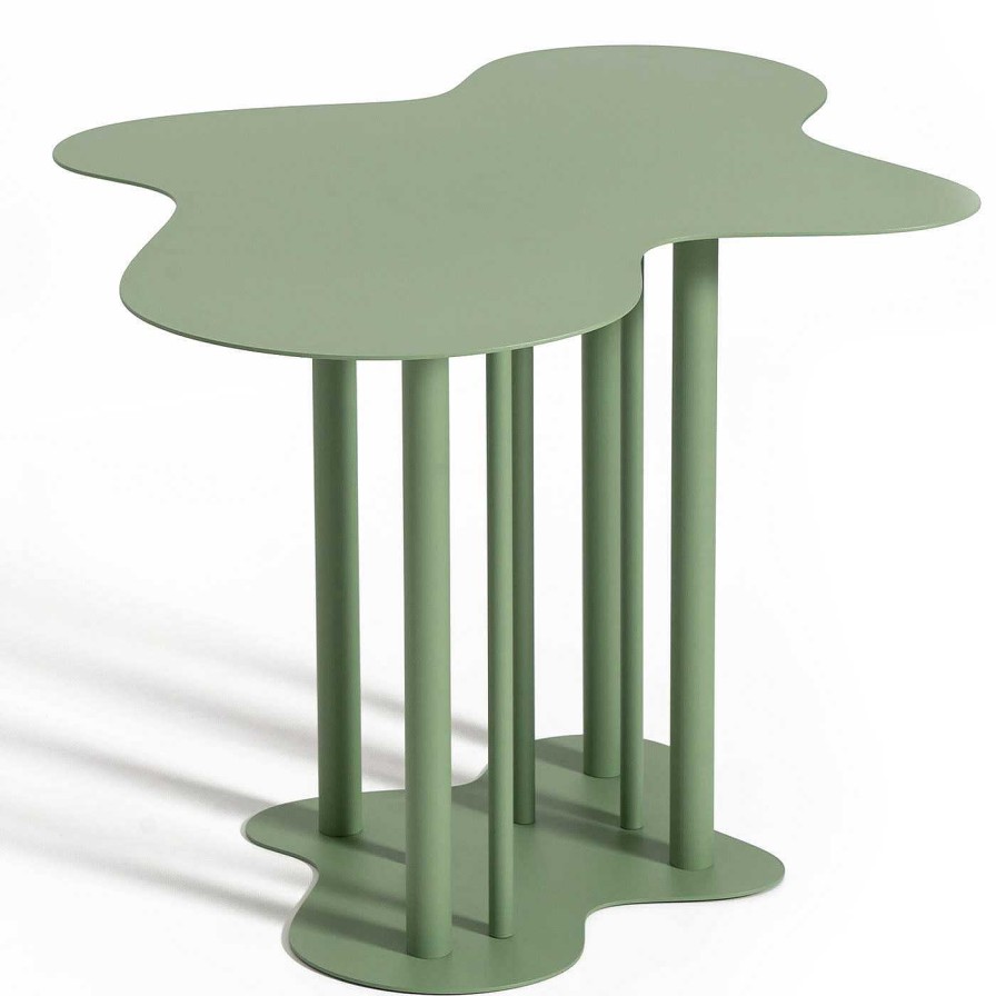 Mobilier Officine Tamborrino Tables D'Appoint | Table D'Appoint Nuvola 03 Vert Pale De Mario Cucinella