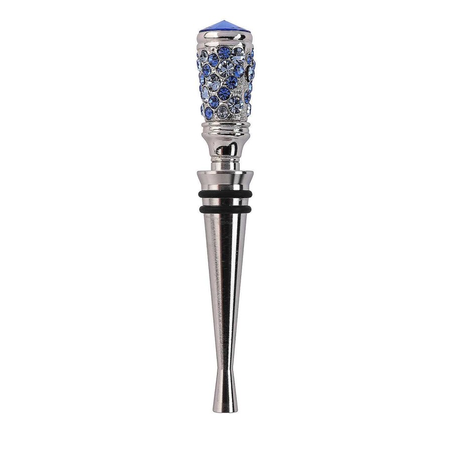 Arts De La Table Walking Sticks Accessoires De Bar | Bouchon A Vin En Cristal Bleu