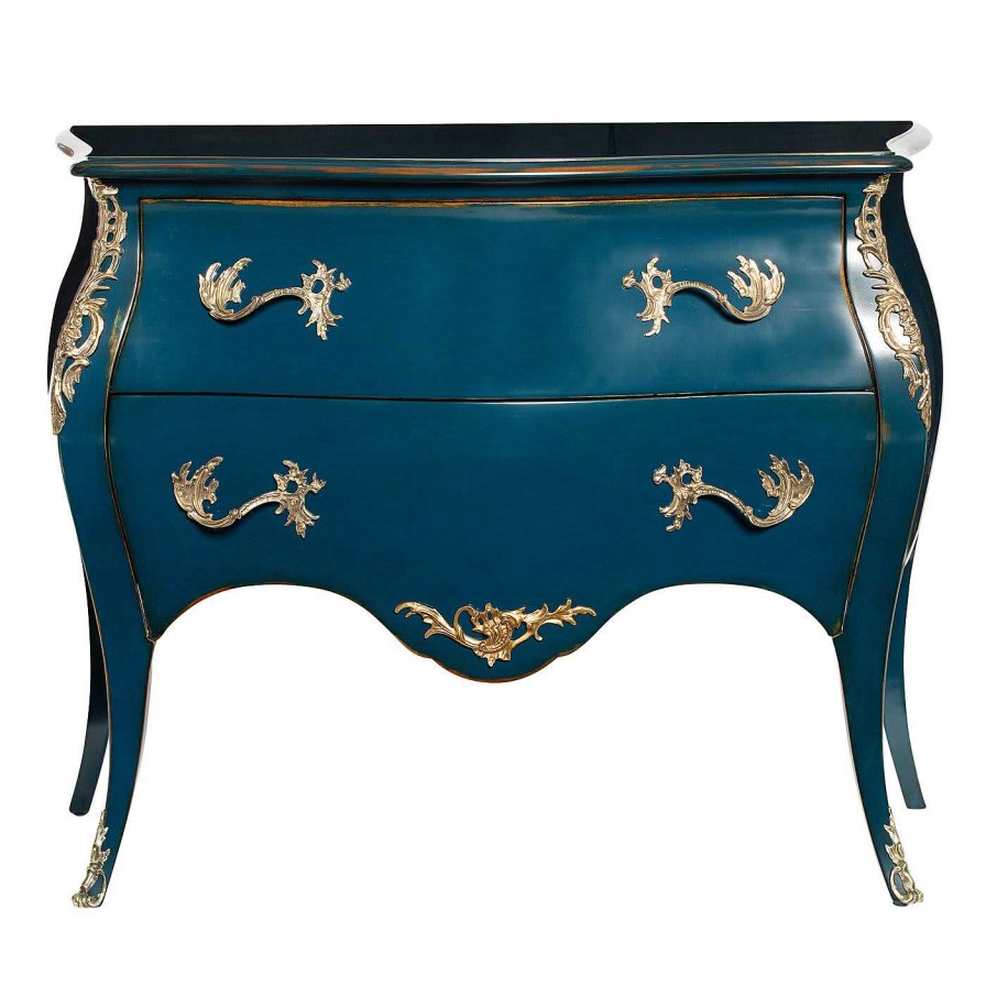 Mobilier Salda Commodes | Commode Bleue Louis Xv