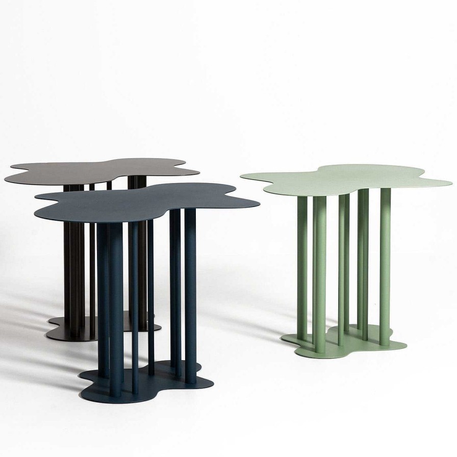 Mobilier Officine Tamborrino Tables D'Appoint | Table D'Appoint Nuvola 03 Vert Pale De Mario Cucinella