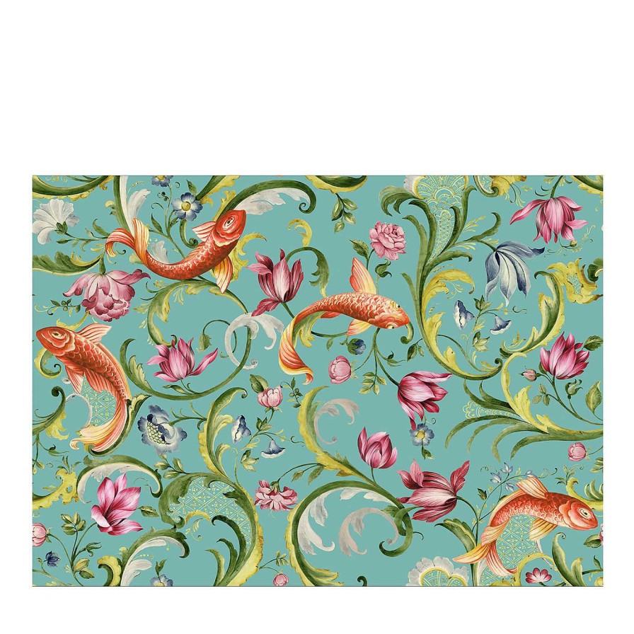 Decoration Officinarkitettura | Papier Peint Italian Garden Turquoise