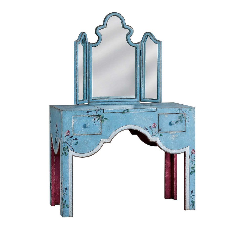 Mobilier Porte Italia Coiffeuses | San Samuele Vanite Bleu Ciel