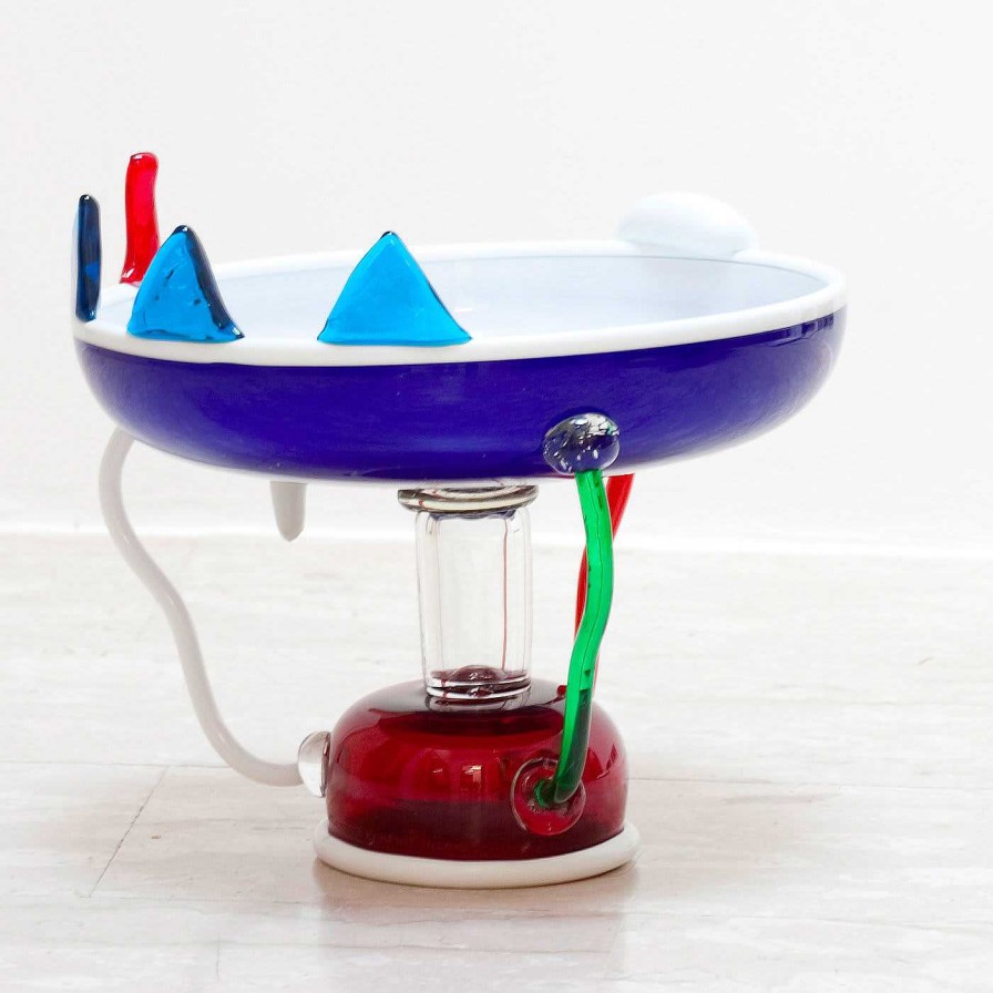 Decoration Memphis Centre De Table | Sol Coupe A Fruits Par Ettore Sottsass - Memphis Milano