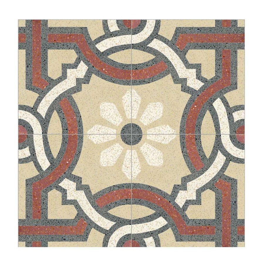 Decoration Romano Carreaux Et Revetements De Sol | Barbarossa, Lot De 25 Carreaux De Terrazzo