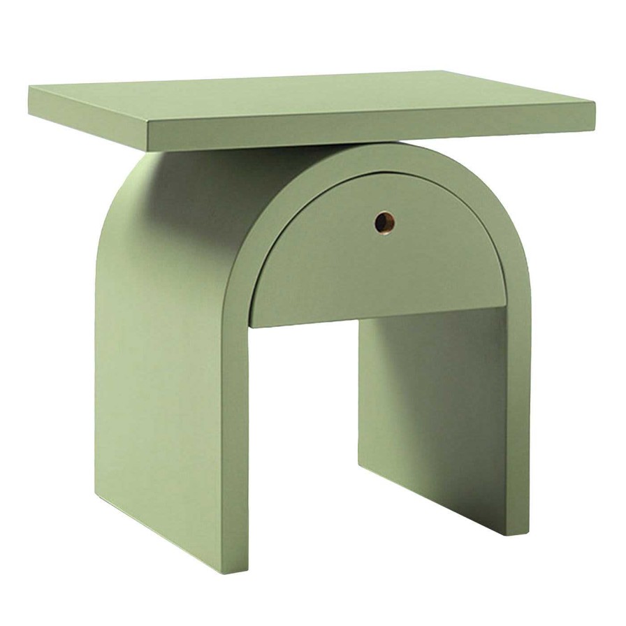 Mobilier My Home Tables D'Appoint | Table De Nuit Arcom Vert Pomme Par Giulio Iacchetti