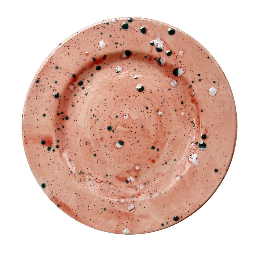 Arts De La Table Giovanna La Falce Assiettes Plates | Assiette Plate Marbree Corail