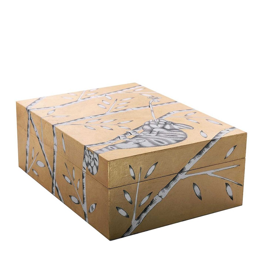 Decoration Casarialto Boites | Casarialto Atelier Gold Forest Box By Stefania Dei Rossi