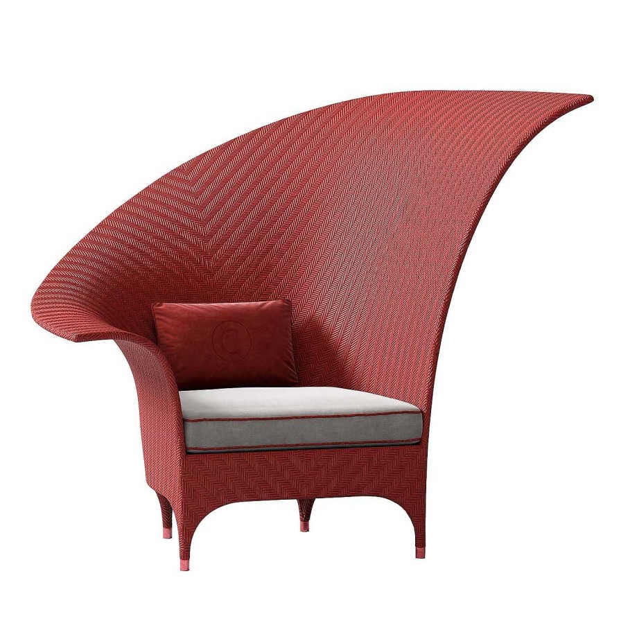 Mobilier CPRN Homood Fauteuils D'Exterieur | Fauteuil Bergere Rouge