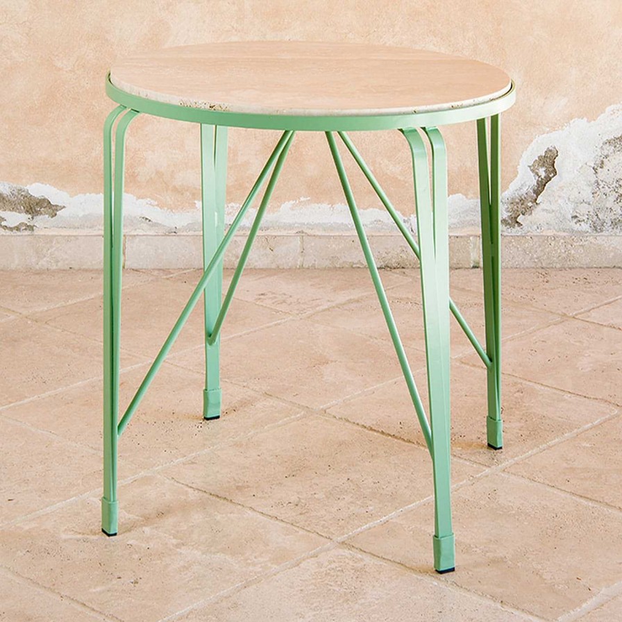 Mobilier Officina Ciani Tables De Bistrot | Table De Bistrot Ronde Marina Par Ciarmoli Queda Studio