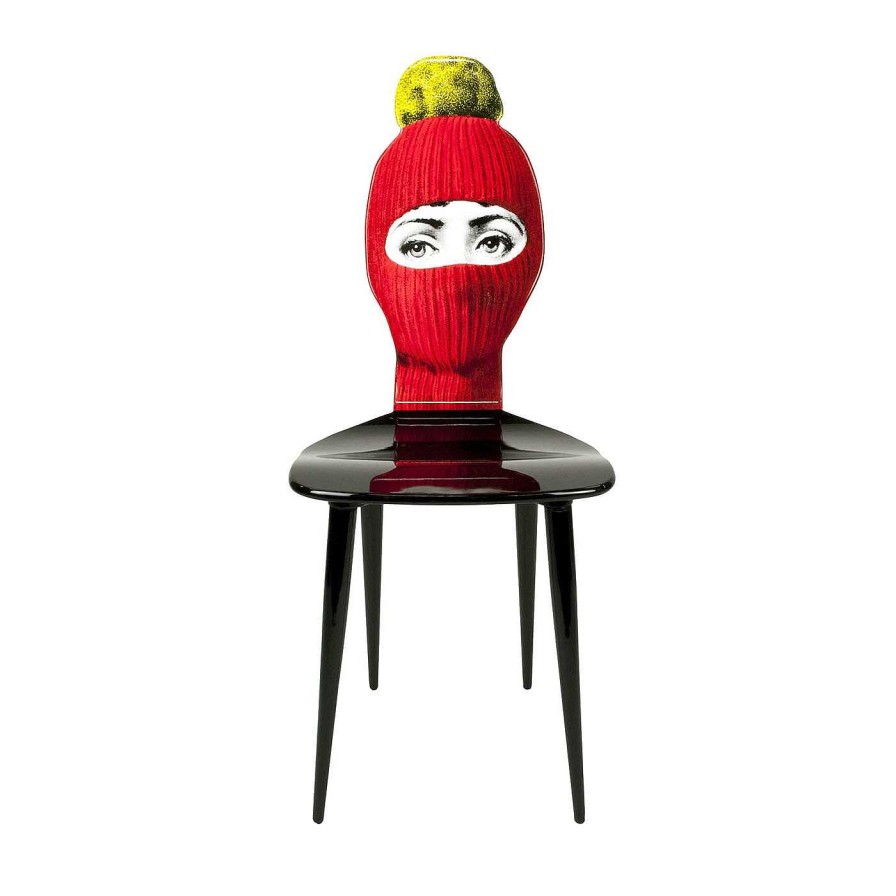 Mobilier Fornasetti Chaises | Chaise Lux Gstaad Rouge Et Jaune