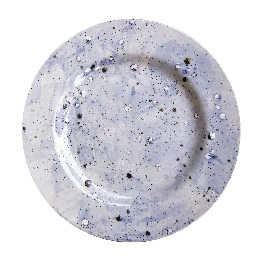 Arts De La Table Giovanna La Falce Assiettes Plates | Assiette A Diner Ocean Mottled Blue