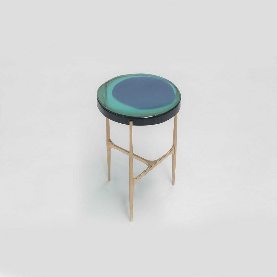 Mobilier Draga & Aurel Tables D'Appoint | Table D'Appoint Basse Agatha Turquoise