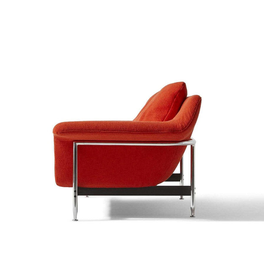 Mobilier Cassina Canapes | Esosoft Canape 3 Places Orange Par Antonio Citterio