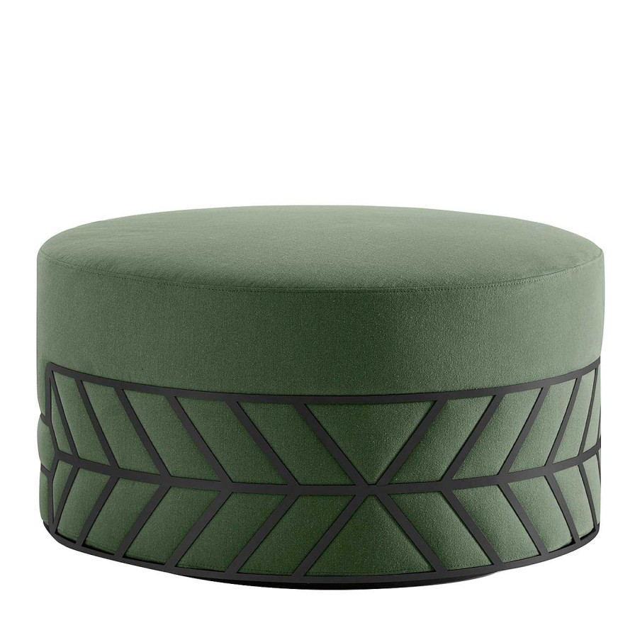 Mobilier My Home Ottomans Et Poufs | Pouf Vert Belte Par Elena Salmistraro