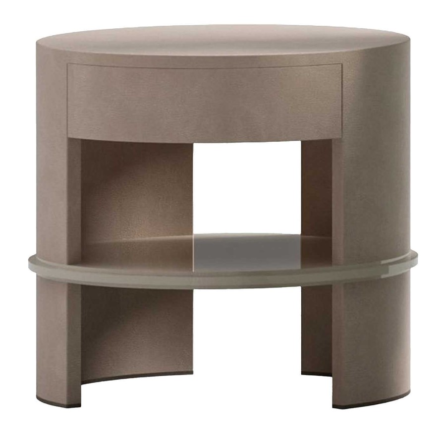 Mobilier CPRN Homood Tables De Nuit | Table De Nuit En Cuir Brun