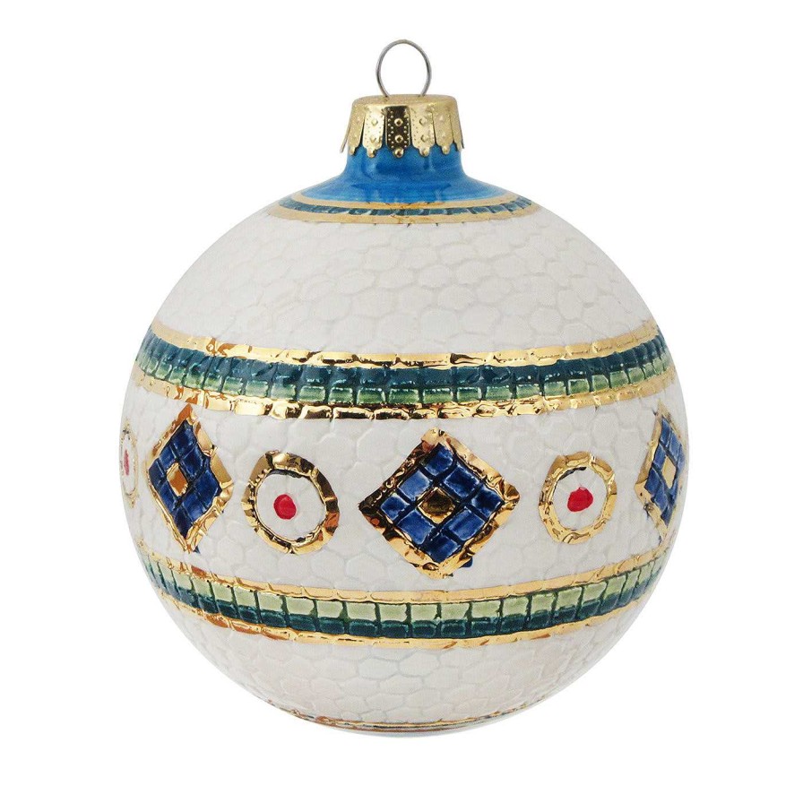 Decoration Sambuco Decorations De Vacances | Boule De Noel En Mosaique Byzantine