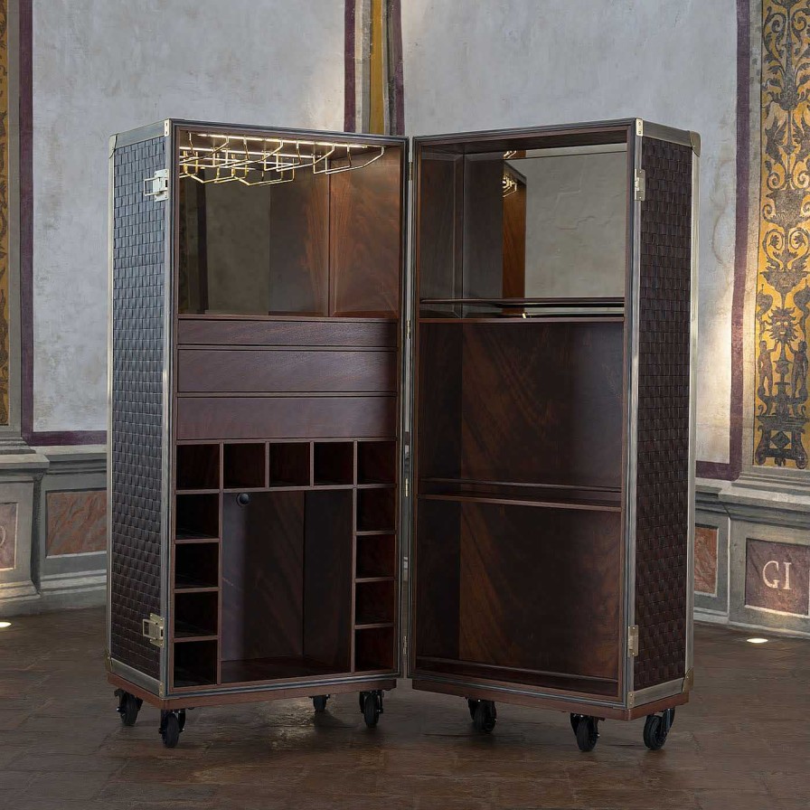 Mobilier laErre Trunks Malles | London Trunk Meuble De Bar De Luxe