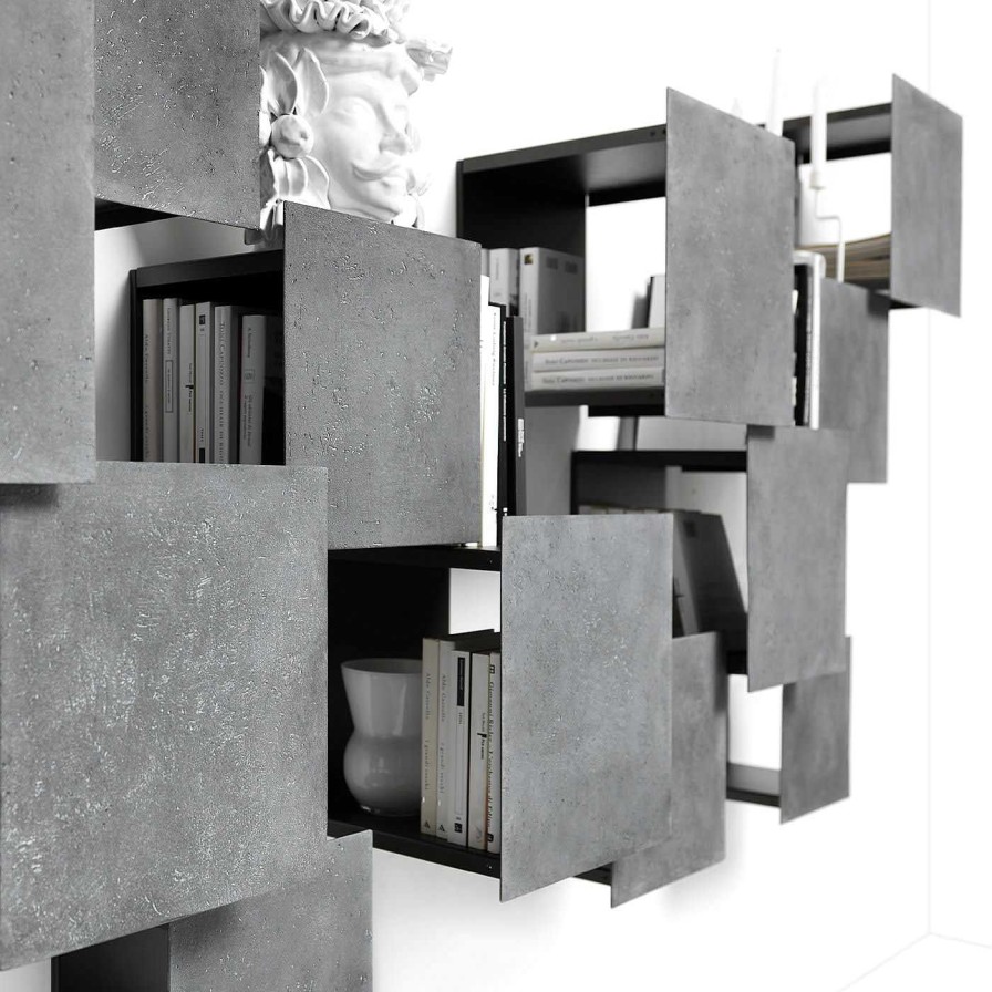 Mobilier Mogg Etageres | Dpi Modular Anthracite Storage Unit By Filippo Mambretti