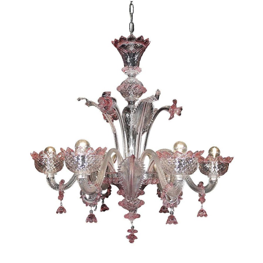 Eclairage Artemisia Chandeliers | Lustre En Verre Rubis De Venier Su