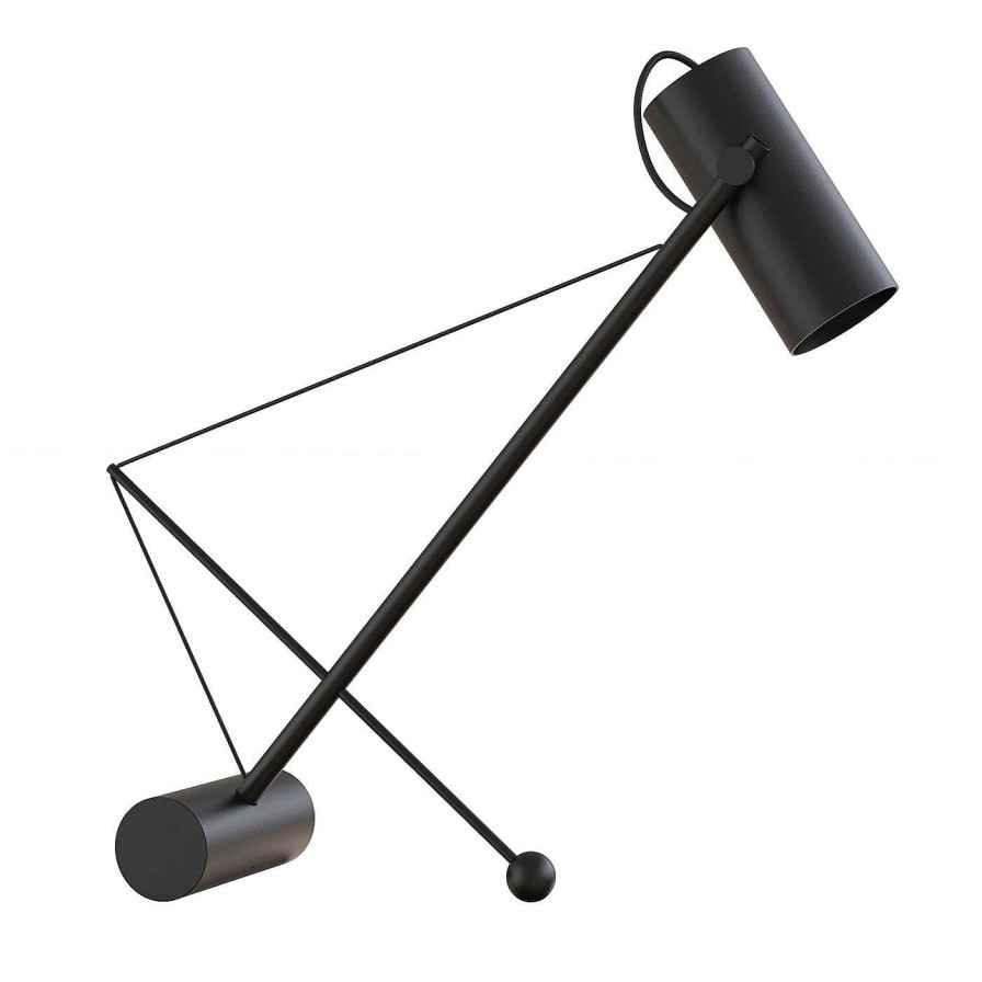 Eclairage Edizioni Design Lampes De Bureau | Ed049 Lampe De Bureau Noire