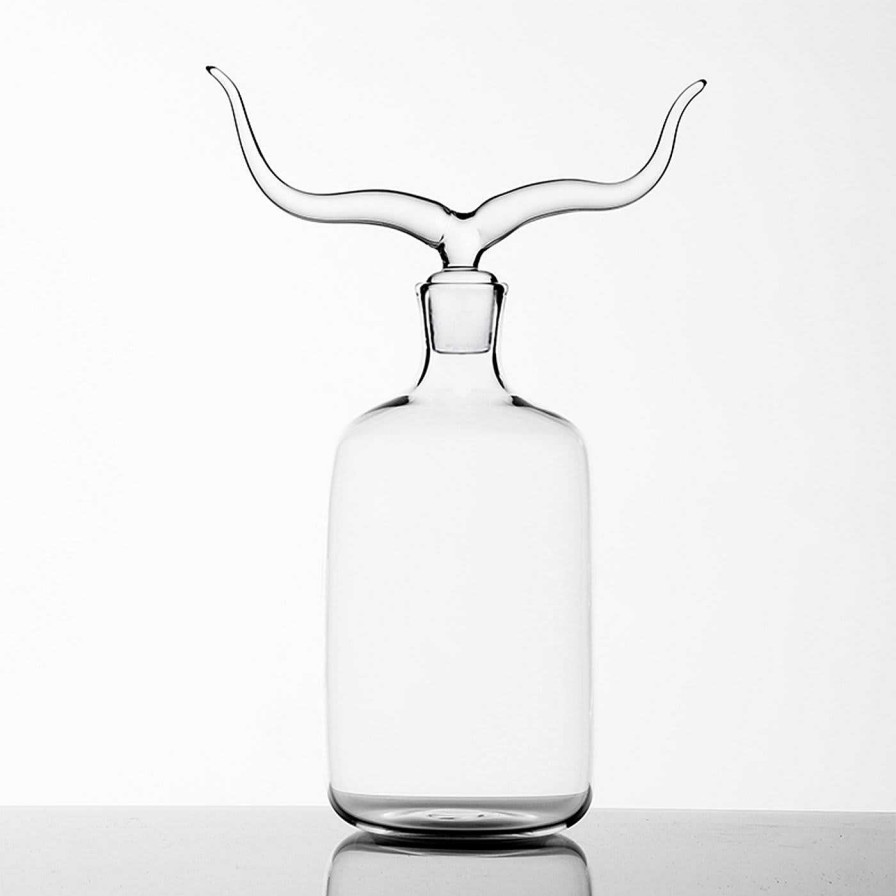 Arts De La Table Simone Crestani Carafes Et Pichets | Bouteille En Verre Longhorn