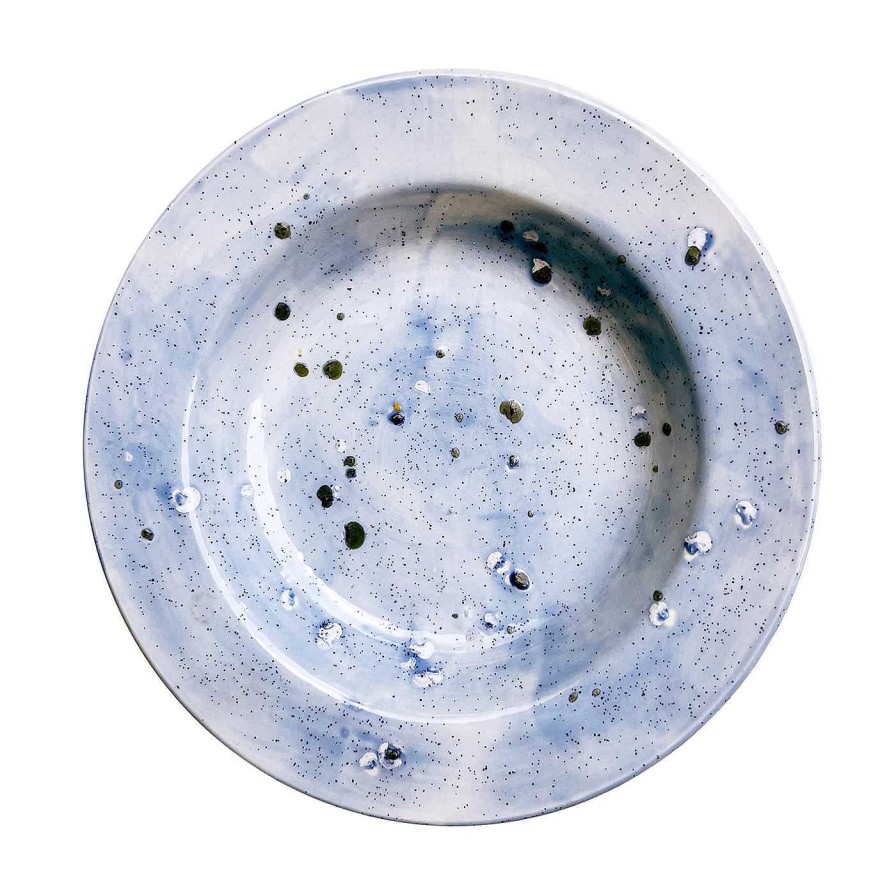 Arts De La Table Giovanna La Falce Assiettes Creuses | Assiette Creuse Ocean Mottled Blue