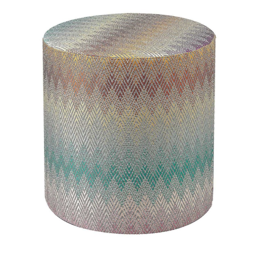 Mobilier Missoni Home Collection Ottomans Et Poufs | Pouf Cylindrique Yamagata