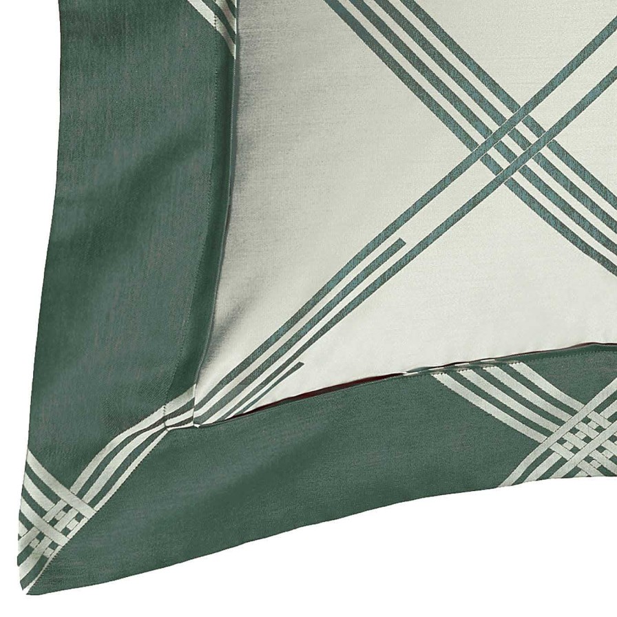 Decoration Verderoccia Linge De Lit | Chale Standard Us Four Generations Jacquard Huntergreen