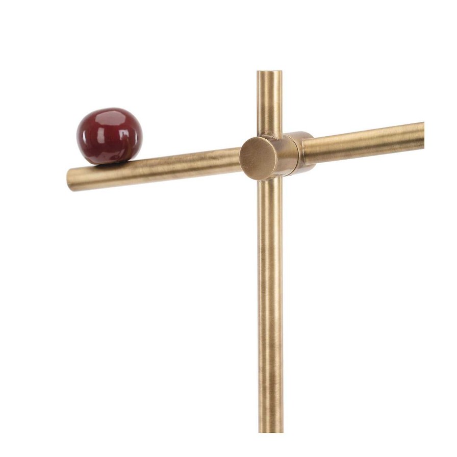 Eclairage Marioni Lampes De Bureau | Lampe A Poser Pins Burgundy