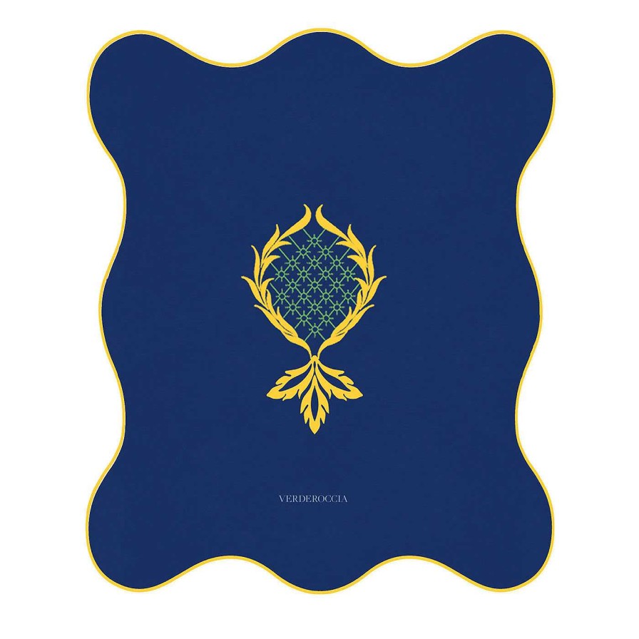 Arts De La Table Verderoccia Serviettes De Table | Lot De 6 Serviettes De Table Ananas Blue China Et Yellow Dede