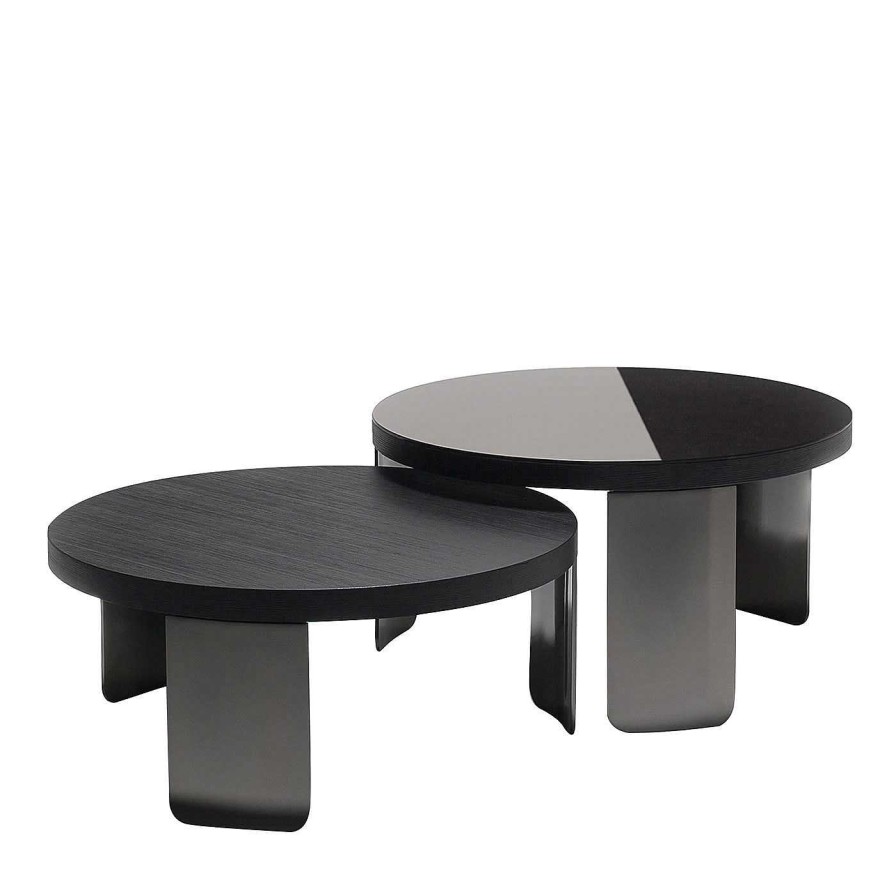 Mobilier Vibieffe Tables Gigognes | Point Set Of 2 Round Coffee Tables