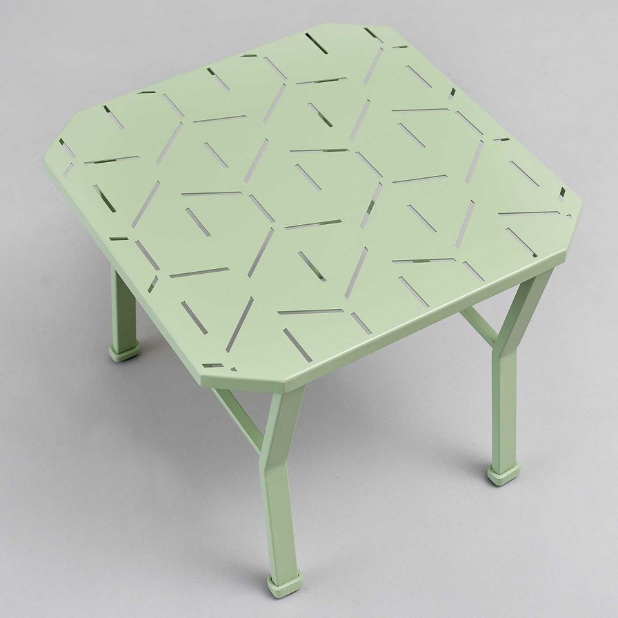 Mobilier Officina Ciani Tables A Cafe D'Exterieur | Table Basse Vert Foret Par Officina Ciani